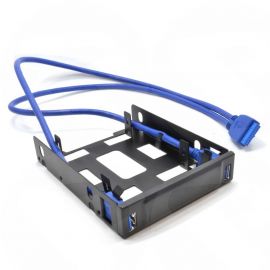 3.5 Drive Bay Mounting Chassis for 2.5 SSD/HDD with 2 Port USB 3 Hub