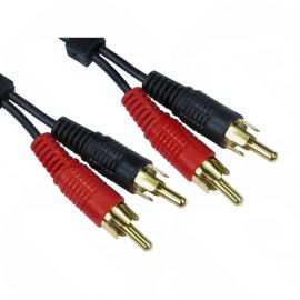 2m Audio Cable -2 x RCA Male ( Red & Black ) Plug to 2 x RCA Male Plug 2RR-202