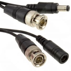 5m RG59 + Power BNC Shotgun Cable for CCTV - Black/ White