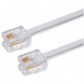 Uk Telephone Line Cord Rj11(M) To Rj11(M) Plug 10M