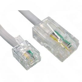 10m RJ45 to RJ11 (Ethernet to BT Modem connection) White Cable 88BTRJ-010