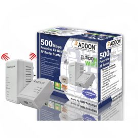 Addon  Nhp5010Bd1 500Mbps Powerline AV Wireless N AP Router Starter Kit