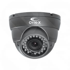 Qvis EYE-AHD4-VFG 4MP HD Only Eyeball Dome, 2.8-12mm Vari Focal Lens, 36pcs Ir  LED, Grey