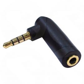 3.5mm 4C (Male) to 3.5mm 4C (Female) Right Angled Adapter 3-33MFRGD