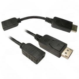 15cm Cable Display Port ( 20 Pin connector)Male to HDMI - Female Cable HDHDPORT-005CAB