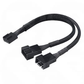 Akasa PWM Fan Splitter Cable, 2 PWM Fans from Single PWM Header, 15cm