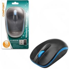 Compoint 2.4GHz Wireless Mouse Black Mouse /Blue Button CP-M161W-B-BL