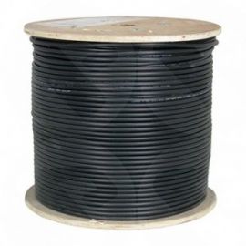 305m Drum CAT6E Solid Copper External Black Cable 