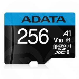 ADATA 256GB Premier Micro SDXC Card with SD Adapter, UHS-I Class 10 with A1 App Performance