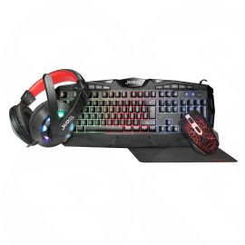 Jedel CP-04 Knights Templar Elite 4 in 1 RGB Gaming Kit (Keyboard, Mouse, Mouse Mat & Headset)