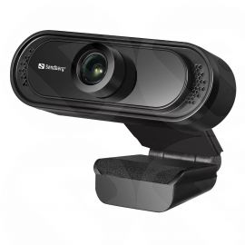 Sandberg USB FHD 2MP Webcam with Mic, 1080p, 30fps, Glass Lens