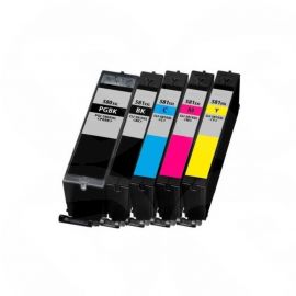 Compatible Ink 580XLBK/ 581XLBK/C/M/Y Cartridge Set for PIXMA TR7550