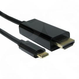 2m USB Type-C Male to HDMI Male, 4K@60Hz Cable USB3C-HDMI-2M