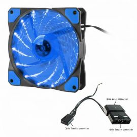 JEDEL 120mm BLUE LED Fans 3/4 Pin Connector