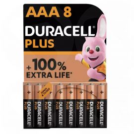 Duracell Plus Alkaline AAA Batteries - Pack of 8