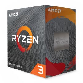 AMD Ryzen 3 4100 CPU with Wraith Stealth Cooler, AM4, 4C/8T, 3.8GHz (4.0 Turbo), 65W, 6MB Cache, 7nm, 4th Gen, No Graphics