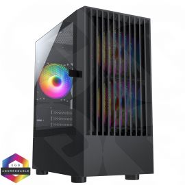 CIT Slammer Gaming Case 3 x ARGB Fans MB Sync, Tempered Glass Side Panel