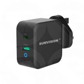 Sumvision 65W Dual Port USB-A & USB-C GaN Fast Charger