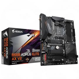 Gigabyte AORUS ELITE V2, AMD Ryzen B550, AM4, DDR4, PCIe 4.0, 2x M.2, 2.5 GbE, USB 3.2 Gen 2, ATX Motherboard