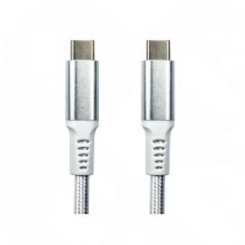 1m USB 3.1 Type-C Male to Male White Braided 20V 5A, 100W 10Gbps - NLMOB-901BDWT