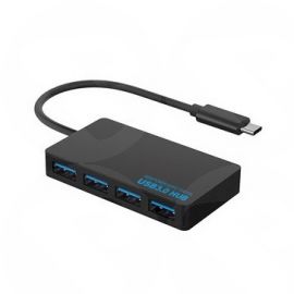 Dynamode 4 Port USB3.0 Hub with USB Type-C Connector (USB Type-C to USB3.0 4 Port Hub)