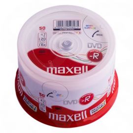 Maxell 275701 DVD-R 16 Speed 50pk Printable Cake Pack