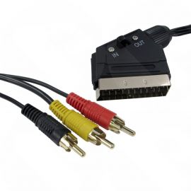 1.5m Switchable SCART to Three RCA Cable 2SR3-11