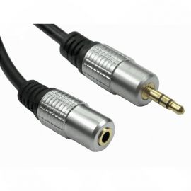 1m 3.5mm Male - Female Stereo Extension Cable - Gold Connectors NL2TTMF-101