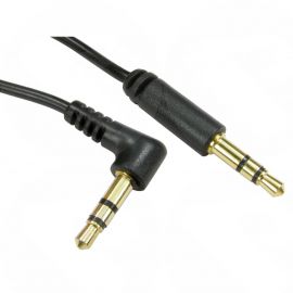 3m 3.5mm Stereo Cable (straight to right angled) - Black 2TSRS-03