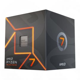 AMD Ryzen 7 7700 CPU w/ Wraith Prism RGB Cooler, AM5, 3.8GHz (5.3 Turbo), 8-Core, 65W, 40MB Cache, 5nm, 7th Gen, Radeon Graphics