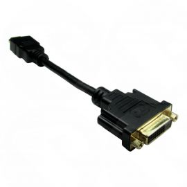 HDMI (M) to DVI-D (F) Black Leaded Adapter 15cm