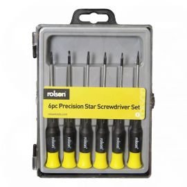 Rolson 6pc Precision Star Screwdriver Set