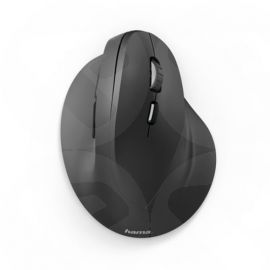 Hama Vertical Ergonomic EMW-500 Wireless Optical Mouse, 6 Buttons, Browser Buttons, 1000-1800 DPI, Black *Right Handed version*