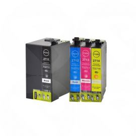 Compatible Ink Cartridge UB2715 (4 Compatible 27XL (T2715) High Yield Black, Cyan, Magenta, Yellow)