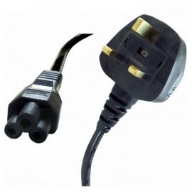 Power Cable 1M 5A IEC C5 Clover Leaf Cable UK Plug