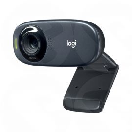 Logitech C310 HD Webcam, 1.2MP, 720p/30fps, Mic, Widescreen, Auto Light Correction, Mounting Clip