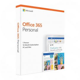 Microsoft Office 365 Personal, 1 User, Up to 5 Devices, 1 Year Subscription, 32 & 64 bit, Medialess