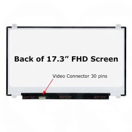 17.3" FHD IPS Matte LED Screen 30 PIN Connector With Top and Bottom Brackets N173HCE-E31 Equivalent