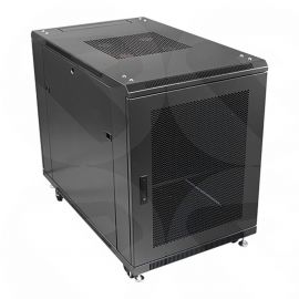 Server Rack Case 12U 1000mm Deep, Fully assembled with Mesh Door