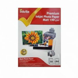 Inkrite PhotoPlus Professional Paper Matt 190gsm A4 (50 sheets)