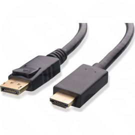 1.8m Display Port 1.2V Male to HDMI Male Cable - DP-HDMI-1.8