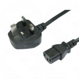 3m 5Amp Fused UK Power Cable, Kettle Lead, Moulded Plug, RB-303