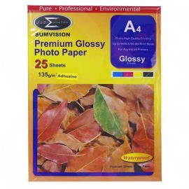 Sumvision Glossy Photo Paper A4 135gsm 25 Sheets