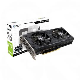 Palit GeForce RTX 3060 Dual OC, PCIe4, Ampere Architecture, 12GB DDR6, 1 HDMI, 3 DP, 1837MHz Clock, RGB Lighting, Overclocked