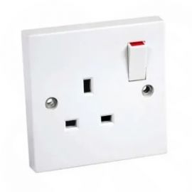 Powerplus 1029, 13A, 1 Gang Switch Socket