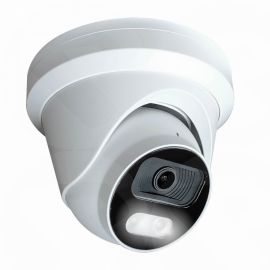 8MP AOC (Audio over Coax) Day Night Colour CCTV Turret Camera 2.8mm (white)