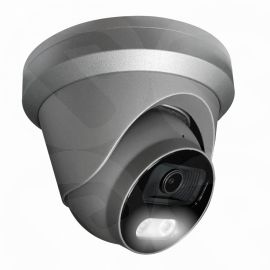 8MP AOC (Audio over Coax) Day Night Colour CCTV Turret Camera 2.8mm (Grey)