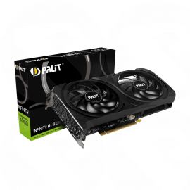 Palit GeForce RTX 4060 Infinity 2, PCIe4, 8GB DDR6, HDMI, 3 DP, 2460MHz Clock, 0dB Mode