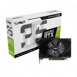 Palit GeForce RTX 3050 StormX, PCIe4, 6GB DDR6, DVI, HDMI, DP, 1470MHz Clock, Compact Design