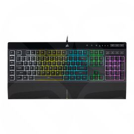 Corsair K55 RGB PRO Membrane Gaming Keyboard, USB, 5-Zone RGB, 12-Key Rollover, Anti-Ghosting, 6 Macros, IP42